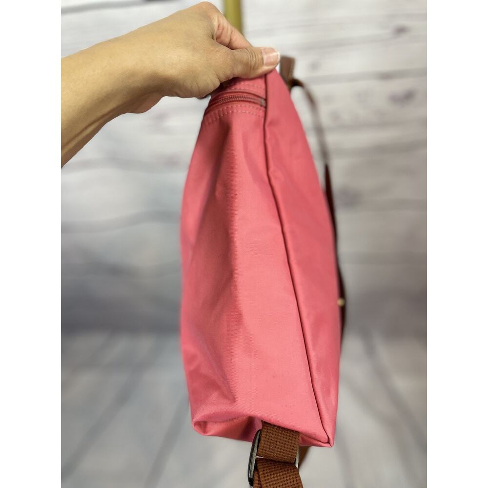 Longchamp Le Pliage Pink Nylon Backpack Small Foldable Travel Bag - Picture 4 of 9
